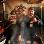 msce-Freund Kinem grillte perfekte Smashburger